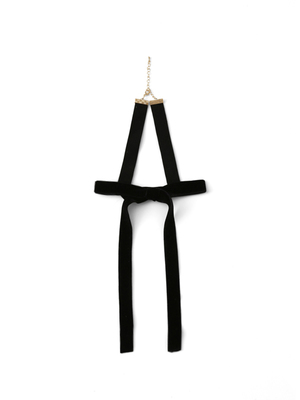 ベロアリボンチョーカー