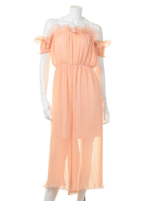 snidel (スナイデル)  プリーツガウチョロンパース