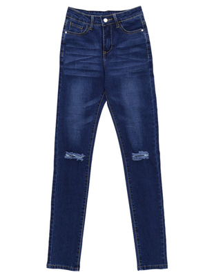 ニークラッシュストレッチスキニーデニムパギンス 