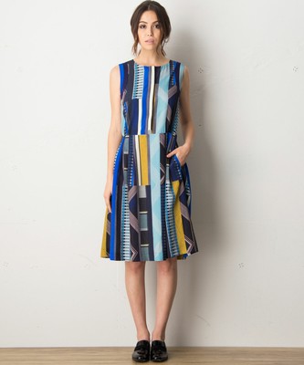 フォンタナストライププリント ワンピース(Paul Smith BLACK)