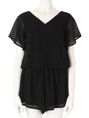 シフォンフレアーコンビネゾン