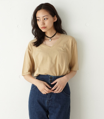 ROUND HEM V/N TEE