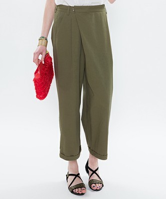 【mystic】ハリ感ラップパンツ