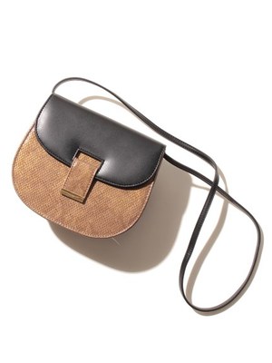 Lily Brown (リリーブラウン) パイソンラウンドショルダーバッグ