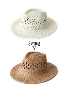 シンプルストローハット・全2色・e41007