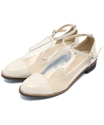 クリアフラットシューズ