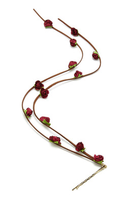 フェイクスエードフラワーピン