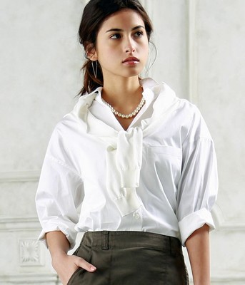 Oggiコラボ綿タイプライタービックシャツ