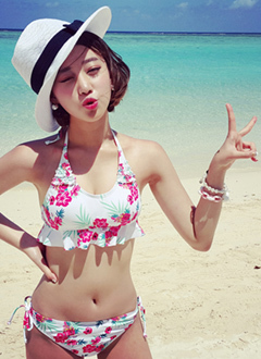 アンダーフレアブラトップビキニ・全2色・2