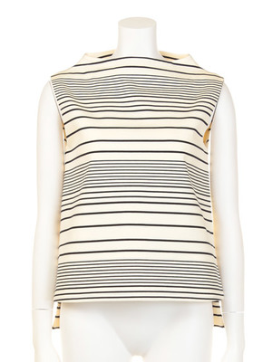 STRETCH RANDOM STRIPE Sleeveless Top