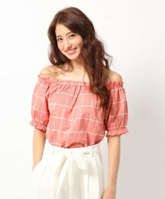 コウシチェックブラウス