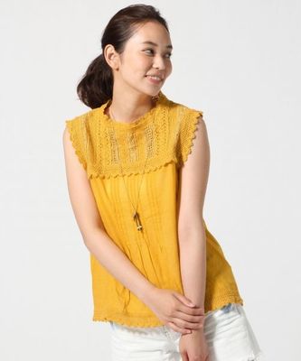 Lowry's Farm Cレーススタンドブラウス