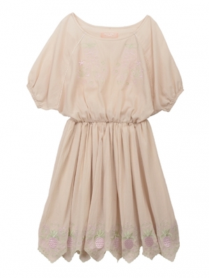 Honey Salon フルーツエンブロイダリーワンピ