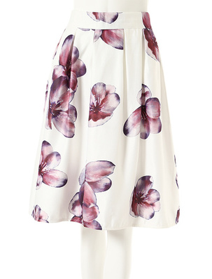 ビッグフラワーミディスカー