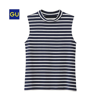 ハイネックタンクトップ（ボーダー）