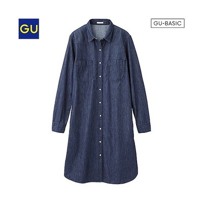 デニムワンピース（長袖）