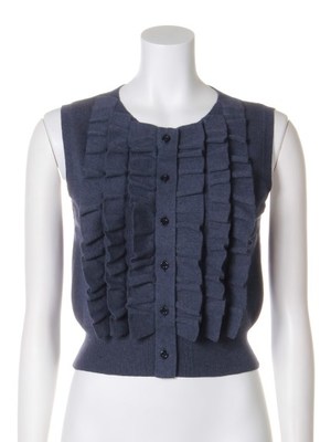 ノースリフリルニットプルオーバー