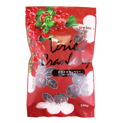 プラスワイン ドライクランベリー(ホールタイプ) 180g