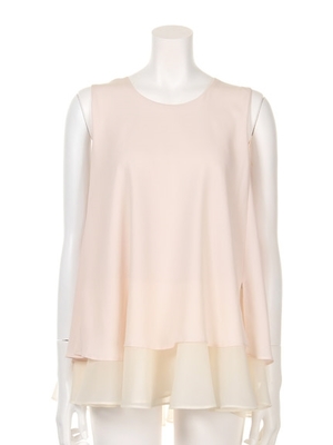 レイヤードフレアブラウス