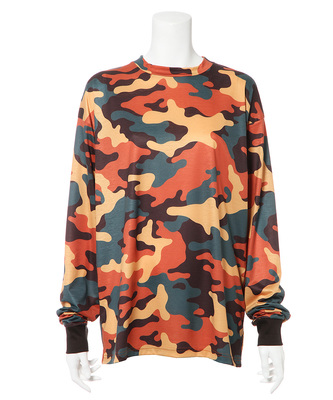 CAMO PRINT LONG SLEEVE TEE