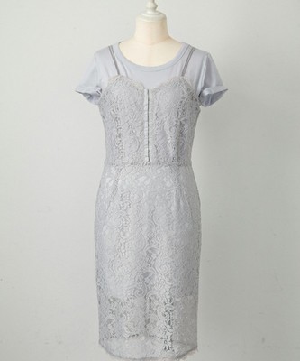 レイヤードレーシィドレス