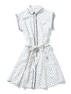 【NUMBER STANDARD】小花柄ローンワンピース