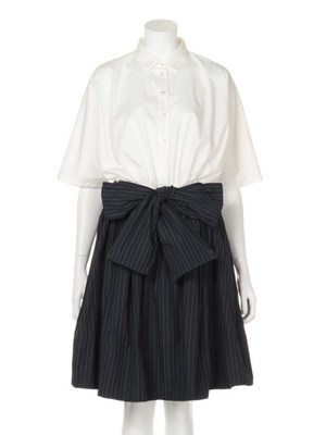 FRAY I.D (フレイアイディー)  シャツコンビワンピース