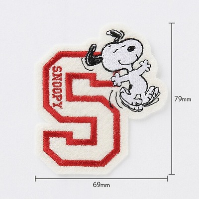 ピーナッツワッペン（スヌーピー／アルファベット）01
