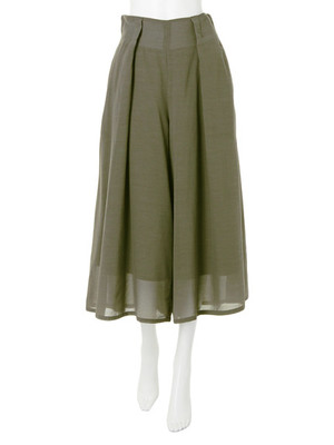 フレアタックガウチョパンツ