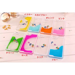 iPhone6ケース クリアデザインケース イルカ ココナッツ 海 イ iPhone6可愛い背面ケース