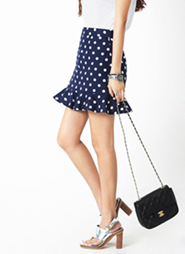 ドットパターンアンダーフレアスカート