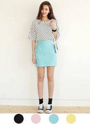 *MONOMORI-モノモリ-*パステルカラータイトミニスカート