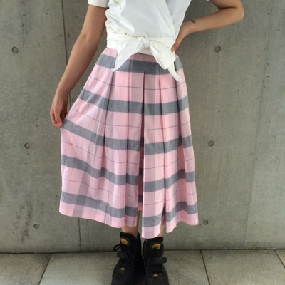 Check Skirt PNK/GRY