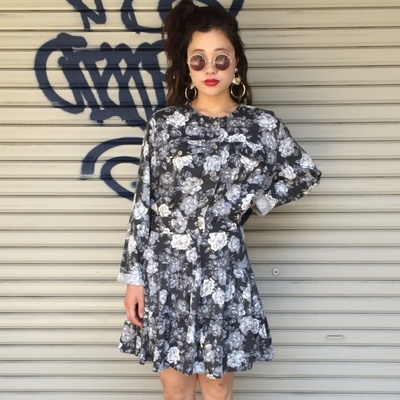 80's Rose Set Up BLK/GRY