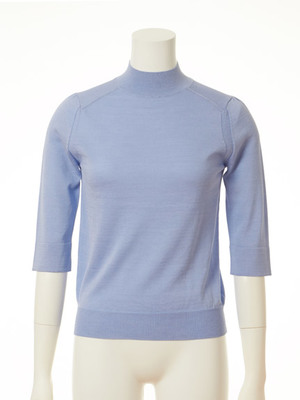 [FURFUR]シルクコットン5分袖タートル