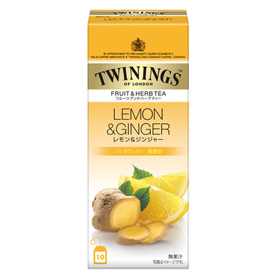 トワイニング紅茶 フルーツ&ハーブティー レモン&ジンジャー10袋