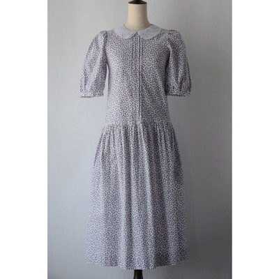 1970年代 ヴィンテージ ローラ アシュレイ(laura ashley)フラワープリントコットンワンピース Made in Great Britain