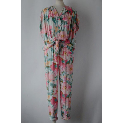 1980年代 ヴィンテージ フローラルプリントツーピース