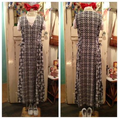 モノトーンチェック×マーガレットワンピース