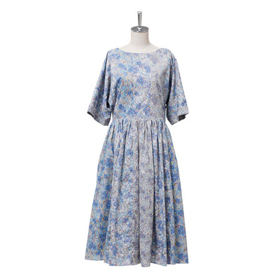 リバティ　パッチワークドレス