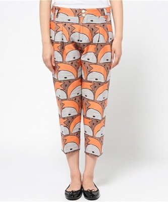 うさリンゴ ジャガード タックパンツ