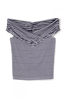 オフショルカットソー