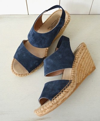 CALZANOR:2ストラップ ジュートウェッジ◇