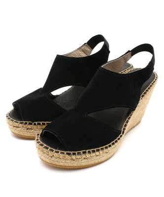 calzanor/カルザノール スウェードウェッジ サンダル