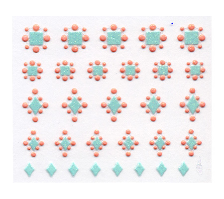 【デコネイル DecoNail】ネイルシール N-164TB モロッコ ターコイズブルー《メール便OK》