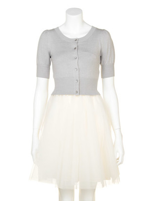 チュールコンビワンピース