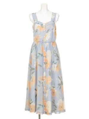 オリジナルランプランサス柄マキシワンピ