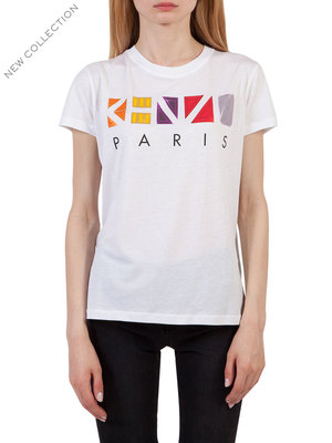 カラープリントTシャツ