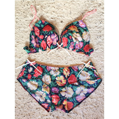 original flower printed soft bra&shorts 