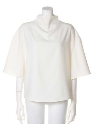 スタンドネックブラウス